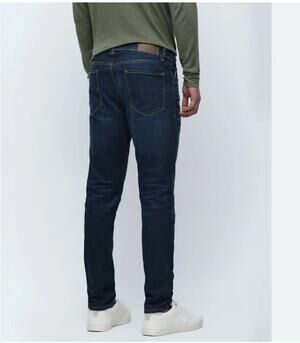 Selected Homme Men's Dark Wash Slim Fit Jean Dark Blue Size 34x31